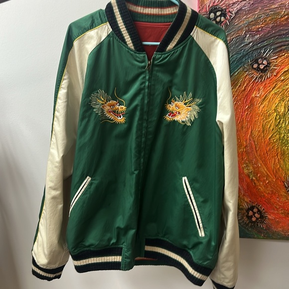 Ralph Loren Polo Reversible Japanese fighter silk jacket. XL - Picture 4 of 8